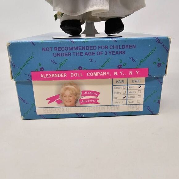MADAME ALEXANDER 14647 REBECCA OF SUNNYBROOK FARM 8" DOLL 1996 IN BOX W/ STAND - Picture 3 of 10